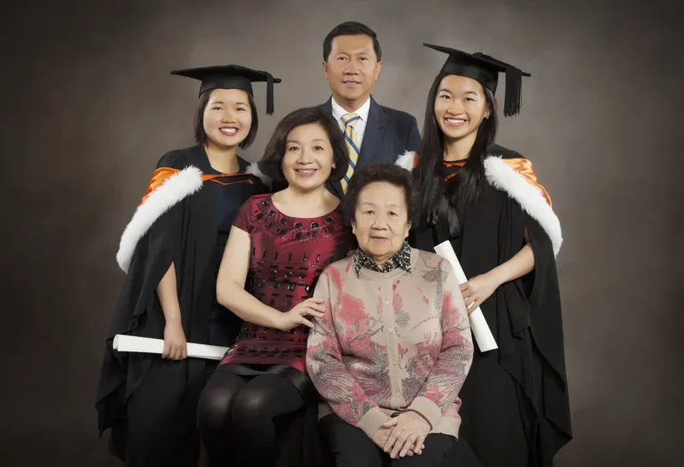 Graduation Family Portrait. The University of Auckland
